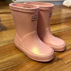 HUNTER toodler rain boots US 6 PINK